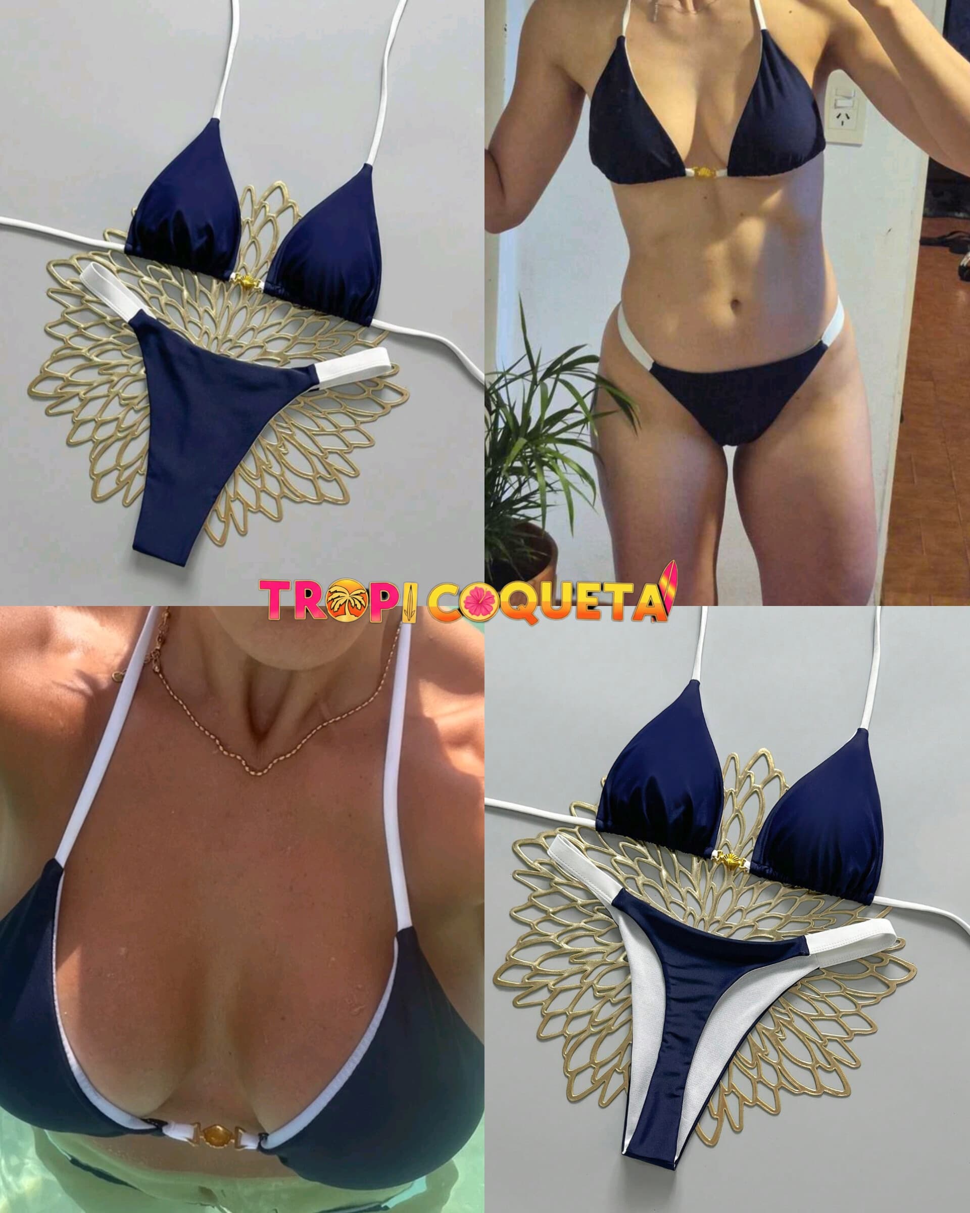 Dark Blue Bikini